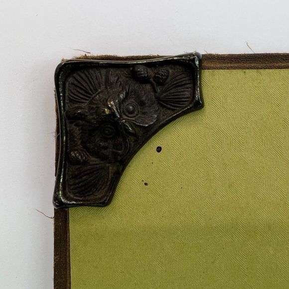 Other Antique Blotting Blotter Pad Writing Paper Holder Owl Fancy
